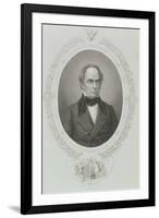 Daniel Webster (1782-1852) from "The History of the United States," Vol. II, by Charles Mackay-Mathew Brady-Framed Giclee Print