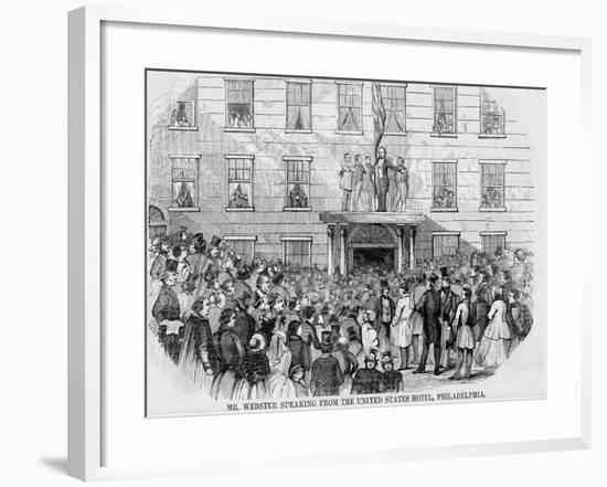 Daniel Webster Speech-null-Framed Giclee Print