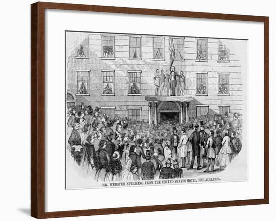 Daniel Webster Speech-null-Framed Giclee Print