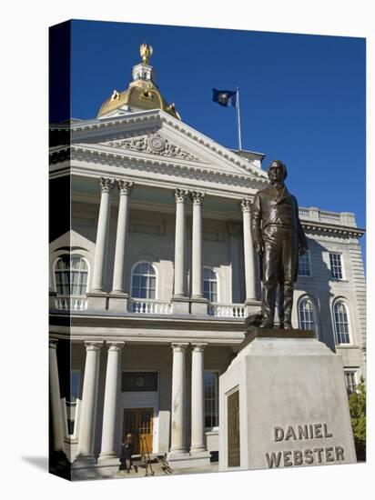 Daniel Webster Statue, State Capitol, Concord, New Hampshire, New England, USA-Richard Cummins-Stretched Canvas