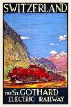 St. Gothard Electric Railway-Daniele Buzzi-Stretched Canvas