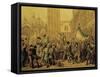 Daniele Manin, 1804-1857 Proclaiming the Republic of Venice, 22 March 1848-null-Framed Stretched Canvas