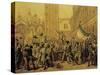 Daniele Manin, 1804-1857 Proclaiming the Republic of Venice, 22 March 1848-null-Stretched Canvas