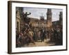 Daniele Manin Demands Austrian Surrender of the Venetian Arsenal, 1848-Vincenzo Coronelli-Framed Giclee Print