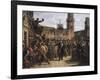 Daniele Manin Demands Austrian Surrender of the Venetian Arsenal, 1848-Vincenzo Coronelli-Framed Giclee Print