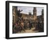 Daniele Manin Demands Austrian Surrender of the Venetian Arsenal, 1848-Vincenzo Coronelli-Framed Giclee Print