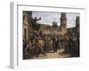 Daniele Manin Demands Austrian Surrender of the Venetian Arsenal, 1848-Vincenzo Coronelli-Framed Giclee Print