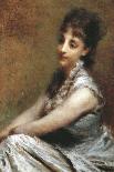 Portrait of Baroness Frankfort, 1870-1880-Daniele Ranzoni-Giclee Print