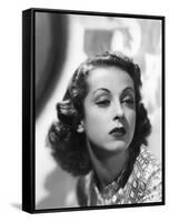 Danielle Darrieux, 1938 (b/w photo)-null-Framed Stretched Canvas