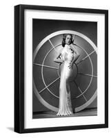 Danielle Darrieux, 1938 (b/w photo)-null-Framed Photo