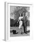 Danielle Darrieux and her husband Henri Decoin (Bel-Air, California). Danielle Darrieux, 1938 CALIF-null-Framed Photo