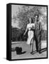 Danielle Darrieux and her husband Henri Decoin (Bel-Air, California). Danielle Darrieux, 1938 CALIF-null-Framed Stretched Canvas