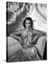 Danielle Darrieux by Ray Jones of Universal Studio, 1937 (b/w photo)-null-Stretched Canvas
