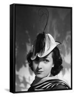 Danielle Darrieux IN THE 30'S (b/w photo)-null-Framed Stretched Canvas