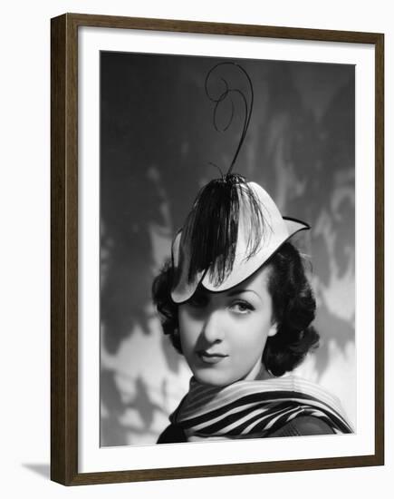 Danielle Darrieux IN THE 30'S (b/w photo)-null-Framed Photo