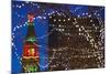 Daniels and Fisher Clock Tower with Christmas Lights, Denver, Colorado, USA-Walter Bibikow-Mounted Photographic Print