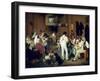 Danish Artists at the Osteria La Gonsola, Rome, 1837-Ditlev Conrad Blunck-Framed Giclee Print