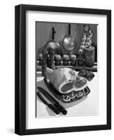 Danish Bacon Gammon Joint with Spice Jars, 1963-Michael Walters-Framed Photographic Print