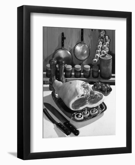 Danish Bacon Gammon Joint with Spice Jars, 1963-Michael Walters-Framed Photographic Print