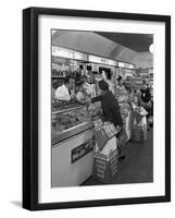 Danish Bacon May Fare Shop Display, Wath Upon Dearne, South Yorkshire, 1964-Michael Walters-Framed Photographic Print