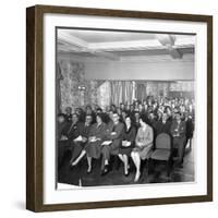 Danish Bacon (Wholesale) Meeting for Grocers from the Doncaster Area, South Yorkshire, 1961-Michael Walters-Framed Photographic Print