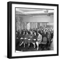 Danish Bacon (Wholesale) Meeting for Grocers from the Doncaster Area, South Yorkshire, 1961-Michael Walters-Framed Photographic Print