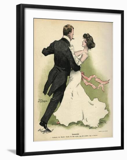 Danish Couple 1902-Paul Fischer-Framed Art Print