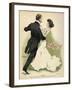 Danish Couple 1902-Paul Fischer-Framed Art Print