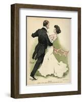 Danish Couple 1902-Paul Fischer-Framed Art Print