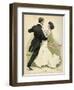 Danish Couple 1902-Paul Fischer-Framed Art Print