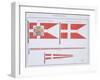 Danish Flags, from a French Book of Flags, c.1819-null-Framed Giclee Print