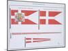 Danish Flags, from a French Book of Flags, c.1819-null-Mounted Giclee Print