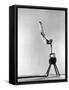 Danish Gymnastics Champion Hans Elmann Executing High Front Vault-Gjon Mili-Framed Stretched Canvas