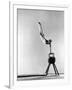 Danish Gymnastics Champion Hans Elmann Executing High Front Vault-Gjon Mili-Framed Photographic Print
