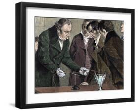 Danish Physicist and Chemist. Oersted Discovers Electromagnetism-Prisma Archivo-Framed Photographic Print