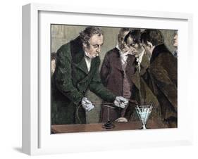 Danish Physicist and Chemist. Oersted Discovers Electromagnetism-Prisma Archivo-Framed Photographic Print