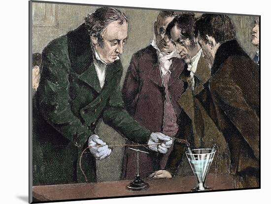 Danish Physicist and Chemist. Oersted Discovers Electromagnetism-Prisma Archivo-Mounted Photographic Print