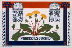 Poster Advertising the Womens' Building, Late 19th-Early 20th Century (Colour Litho)-Danish-Laminated Giclee Print