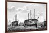 Danish Prison-Ships 'Dronning Maria' and 'Waldemar, Copenhagen, 1848-1849-null-Framed Giclee Print