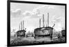 Danish Prison-Ships 'Dronning Maria' and 'Waldemar, Copenhagen, 1848-1849-null-Framed Giclee Print