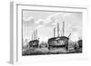 Danish Prison-Ships 'Dronning Maria' and 'Waldemar, Copenhagen, 1848-1849-null-Framed Giclee Print