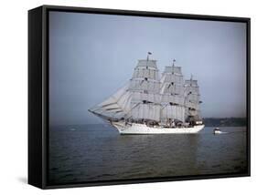 Danish Schooner Danmark-Ray Krantz-Framed Stretched Canvas