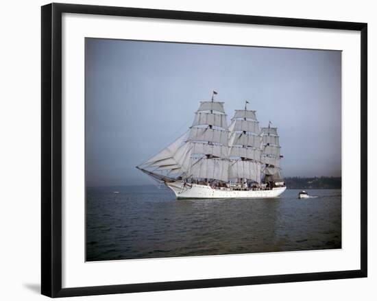 Danish Schooner Danmark-Ray Krantz-Framed Photographic Print