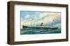 Danish Steamship-Antonio Jacobsen-Framed Premium Giclee Print