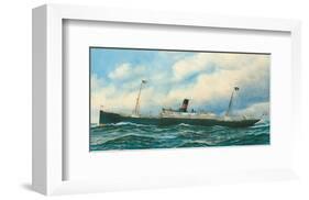 Danish Steamship-Antonio Jacobsen-Framed Premium Giclee Print