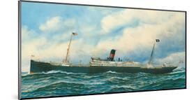 Danish Steamship-Antonio Jacobsen-Mounted Premium Giclee Print