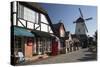 Danish-Styled Street and Windmill-Stuart Black-Stretched Canvas