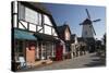 Danish-Styled Street and Windmill-Stuart Black-Stretched Canvas