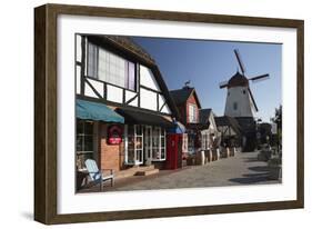 Danish-Styled Street and Windmill-Stuart Black-Framed Photographic Print