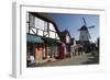 Danish-Styled Street and Windmill-Stuart Black-Framed Photographic Print